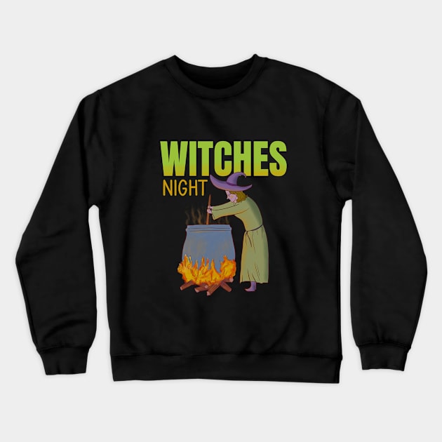 Witches night Crewneck Sweatshirt by thiagocypryanu 